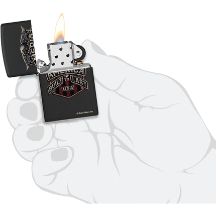 Zippo Lighter: Buck Wear American Built to Last | 46158