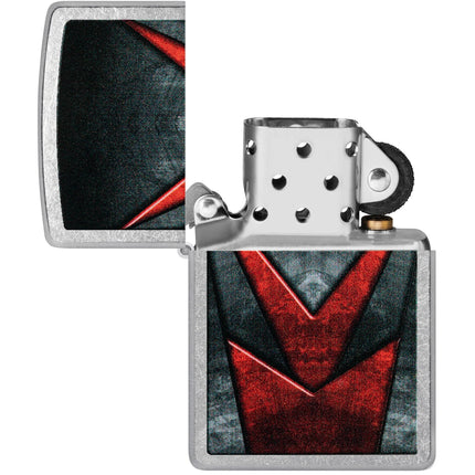 Zippo Windproof Lighter - Metallic Pattern Design Classic Street Chrome Finish | 46163