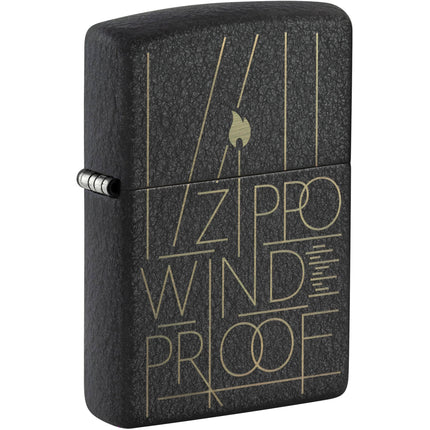 Zippo Lighter: Line Art Zippo Design | 46172