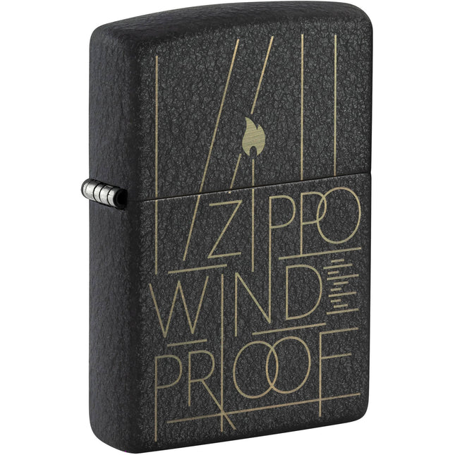 Zippo Lighter: Line Art Zippo Design | 46172