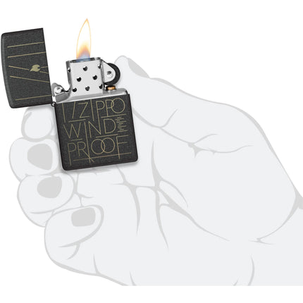 Zippo Lighter: Line Art Zippo Design | 46172