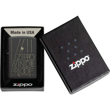 Zippo Lighter: Line Art Zippo Design | 46172