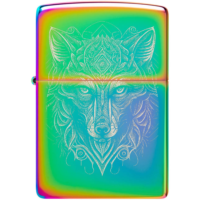Zippo Lighter: Spiritual Wolf Photo Image | 46176