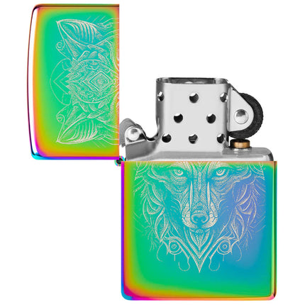 Zippo Lighter: Spiritual Wolf Photo Image | 46176