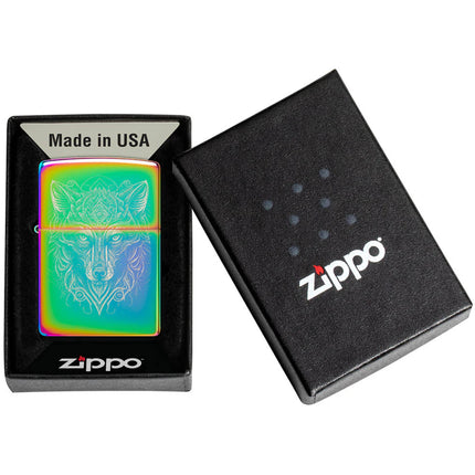 Zippo Lighter: Spiritual Wolf Photo Image | 46176