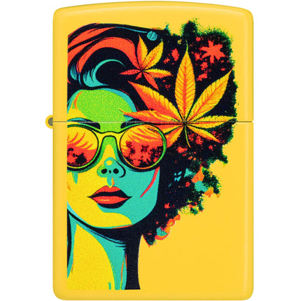 Zippo Lighter: Blazing Beauty Color Image Design Sunflower Base | 46231