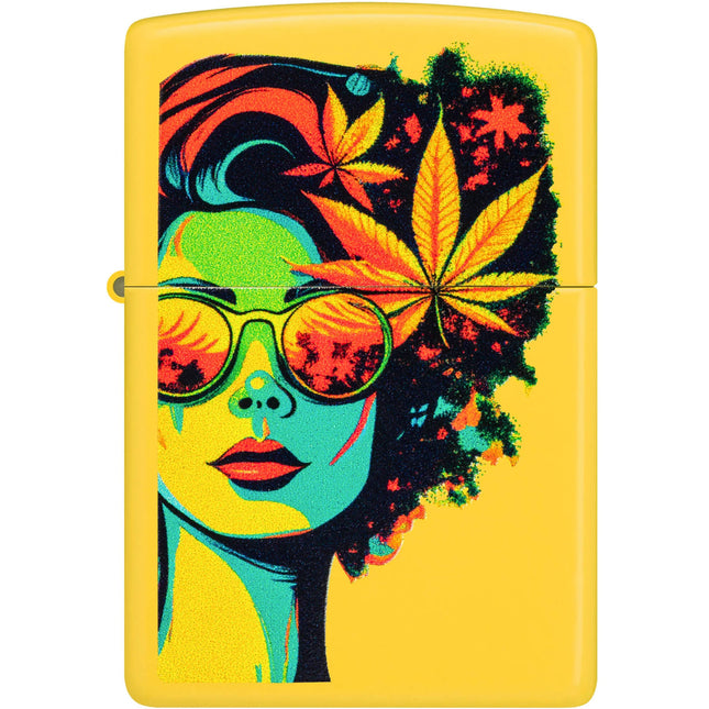 Zippo Lighter: Blazing Beauty Color Image Design Sunflower Base | 46231