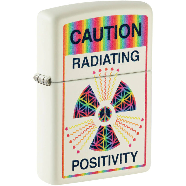 Zippo Lighter: Glowing Positivity Design Glow-in-the-Dark Finish | 46243