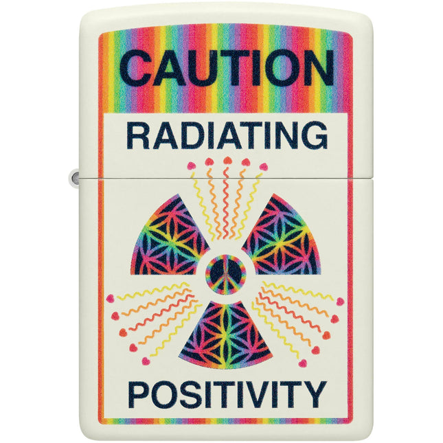 Zippo Lighter: Glowing Positivity Design Glow-in-the-Dark Finish | 46243