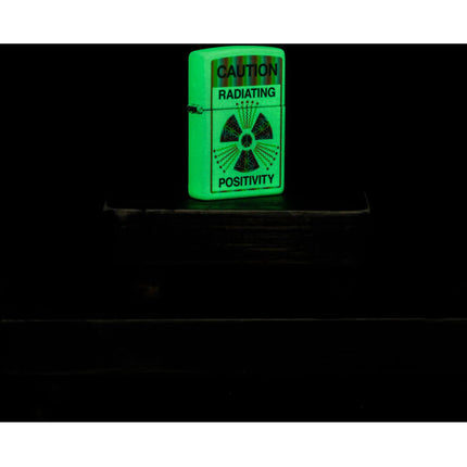 Zippo Lighter: Glowing Positivity Design Glow-in-the-Dark Finish | 46243