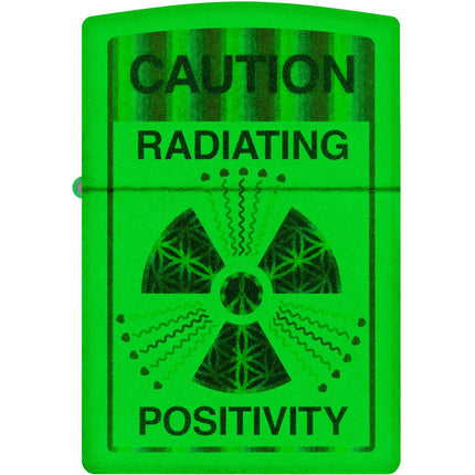 Zippo Lighter: Glowing Positivity Design Glow-in-the-Dark Finish | 46243