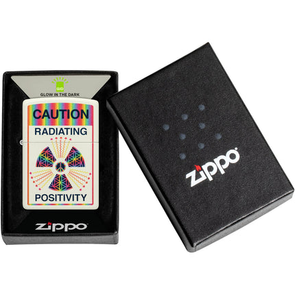 Zippo Lighter: Glowing Positivity Design Glow-in-the-Dark Finish | 46243