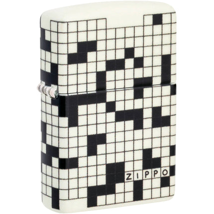 Zippo Windproof Lighter - Crossword Inspired Design Glow-in-the-Dark Finish | 46285