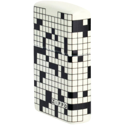 Zippo Windproof Lighter - Crossword Inspired Design Glow-in-the-Dark Finish | 46285
