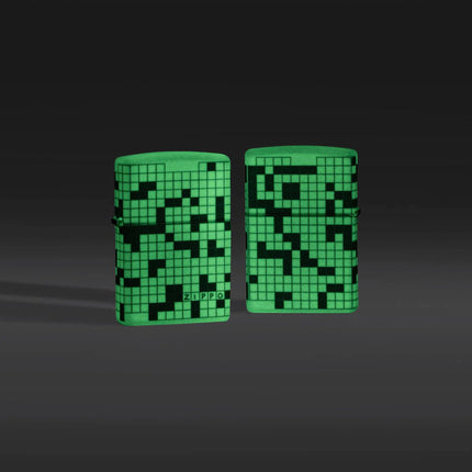 Zippo Windproof Lighter - Crossword Inspired Design Glow-in-the-Dark Finish | 46285