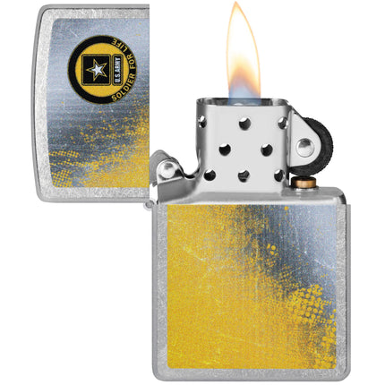 Zippo Windproof Lighter - United States Army Logo classic Street Chrome Finish | 46420