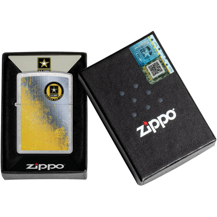 Zippo Windproof Lighter - United States Army Logo classic Street Chrome Finish | 46420