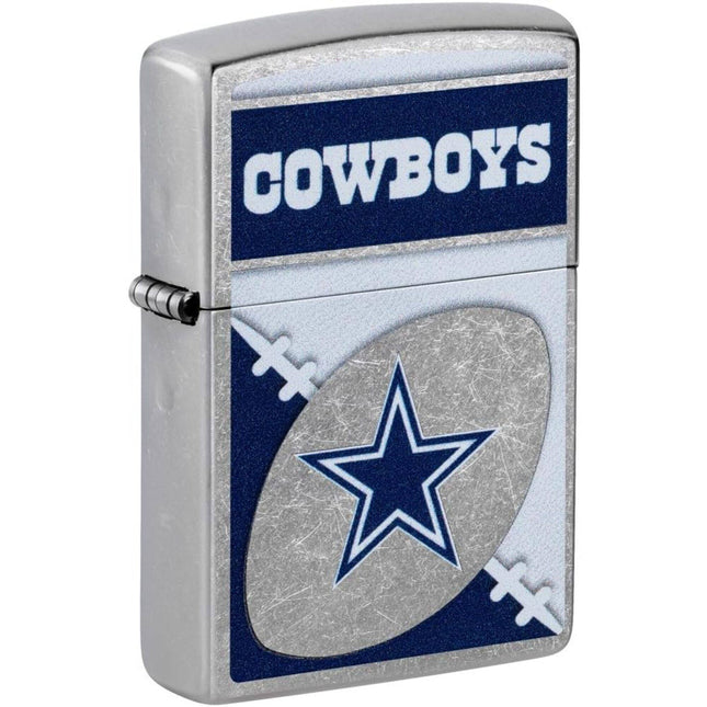 Zippo Lighter: NFL Dallas Cowboys Design Street Chrome Finish | 46443