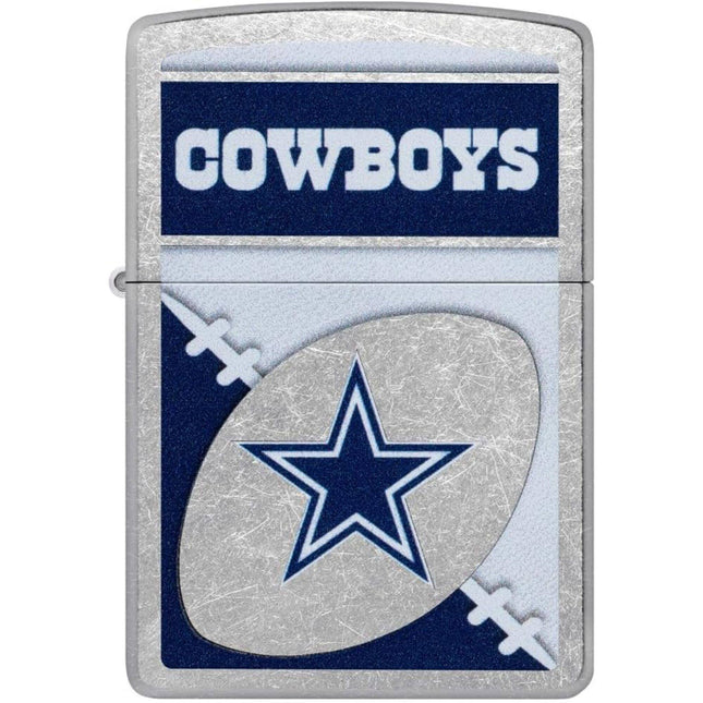 Zippo Lighter: NFL Dallas Cowboys Design Street Chrome Finish | 46443