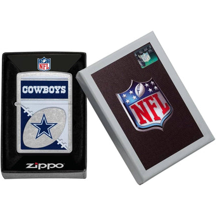 Zippo Lighter: NFL Dallas Cowboys Design Street Chrome Finish | 46443