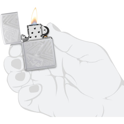 Zippo Lighter: Auto Engraved Which Way Design | 46481