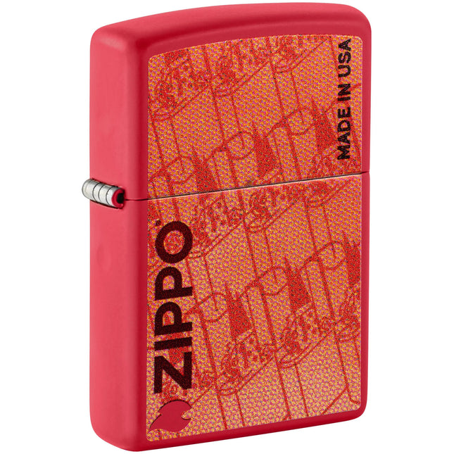 Zippo Lighter: Color Image Made in USA | 46487