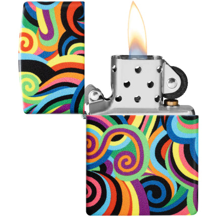 Zippo Lighter: Rietveld Design Multicolor Glow-in-the-Dark | 46491