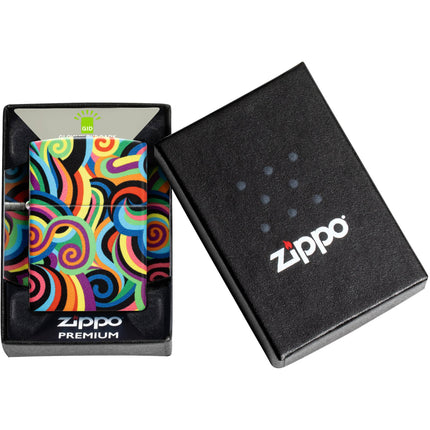 Zippo Lighter: Rietveld Design Multicolor Glow-in-the-Dark | 46491