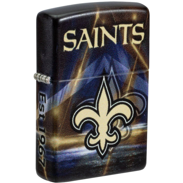 Zippo Windproof Pocket Lighter - NFL New Orleans Saints Blue 540 Color Finish| 46517