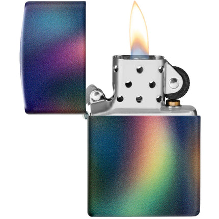 Zippo Lighter: 540 Color Prismatic Swirl Design Multicolor Finish | 46565