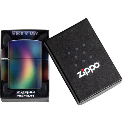 Zippo Lighter: 540 Color Prismatic Swirl Design Multicolor Finish | 46565