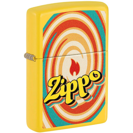 Zippo Lighter: Swirls Design Classic Sunflower Finish | 46570
