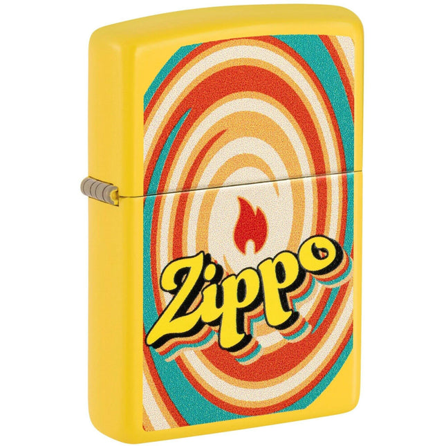 Zippo Lighter: Swirls Design Classic Sunflower Finish | 46570