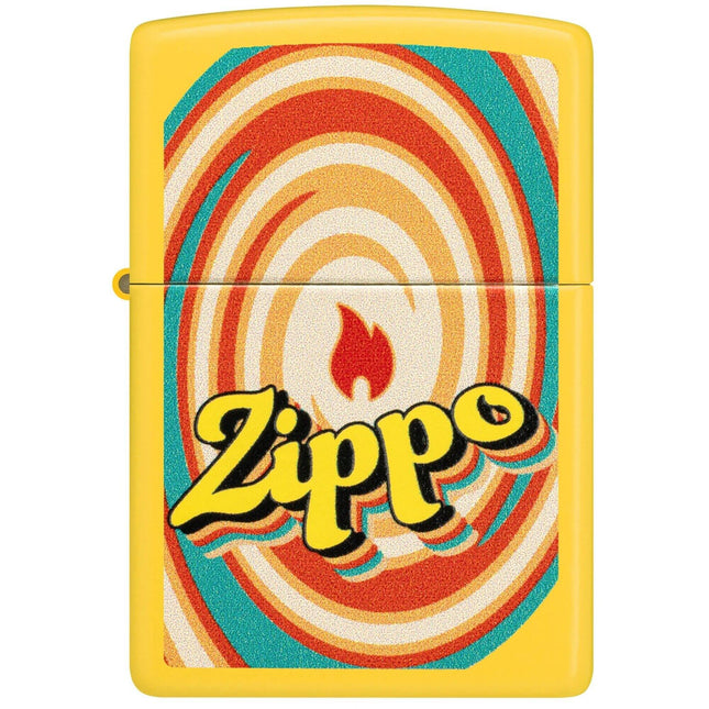 Zippo Lighter: Swirls Design Classic Sunflower Finish | 46570