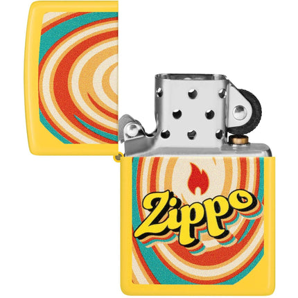 Zippo Lighter: Swirls Design Classic Sunflower Finish | 46570