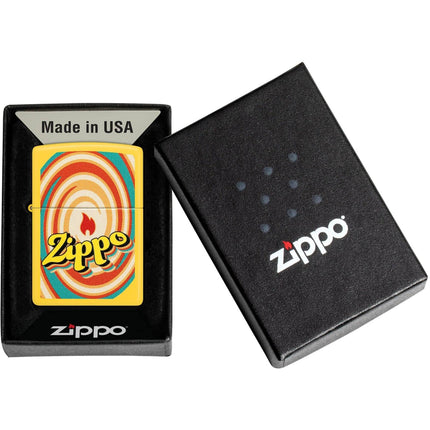 Zippo Lighter: Swirls Design Classic Sunflower Finish | 46570