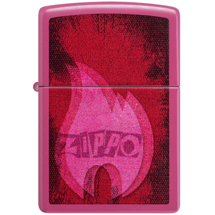 Zippo Lighter: Zippo Pulse Design Classic Frequency Pink Finish | 46572