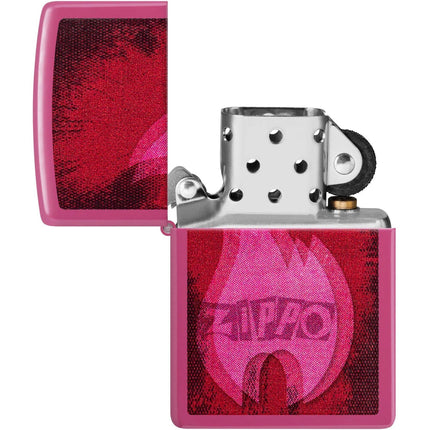 Zippo Lighter: Zippo Pulse Design Classic Frequency Pink Finish | 46572