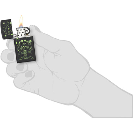 Zippo Lighter: Alien Invasion Design | 46691