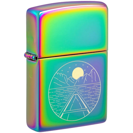Zippo Lighter: Moon Canoe Design | 46698