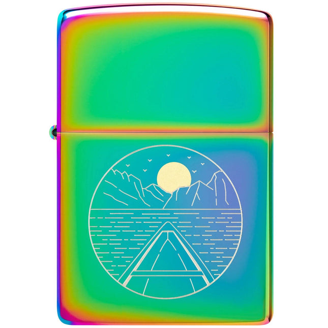 Zippo Lighter: Moon Canoe Design | 46698