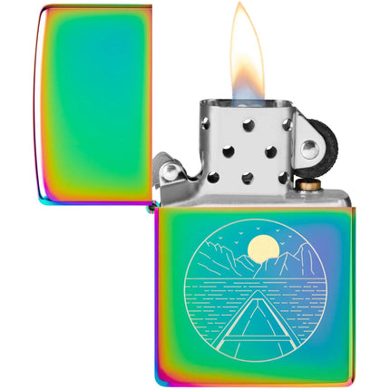 Zippo Lighter: Moon Canoe Design | 46698