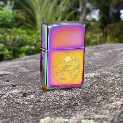 Zippo Lighter: Moon Canoe Design | 46698