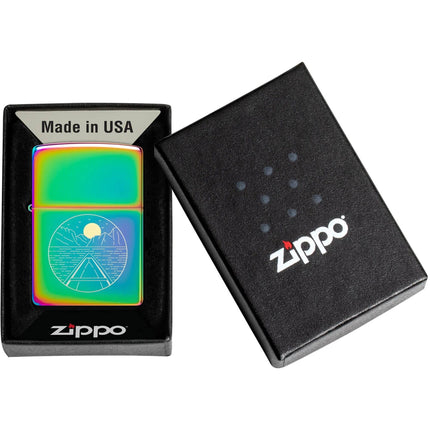Zippo Lighter: Moon Canoe Design | 46698