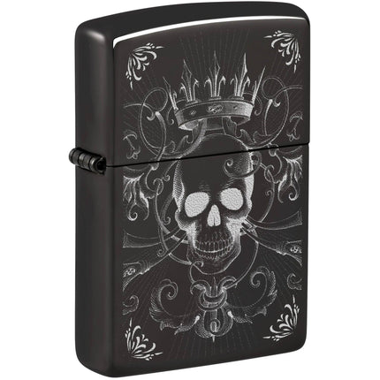 Zippo Lighter: Royal Skull Design Black | 46699