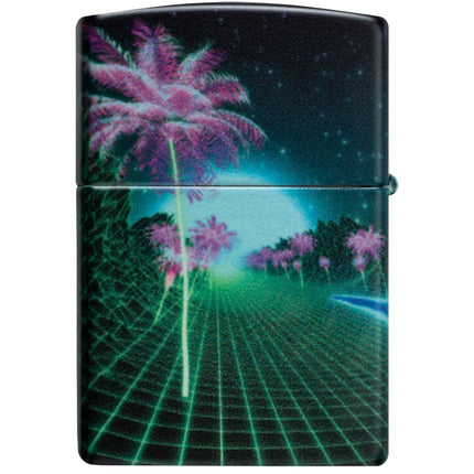 Zippo Lighter: Cyber Dino Design Glow-in-the-Dark 540 Color Finish | 46701