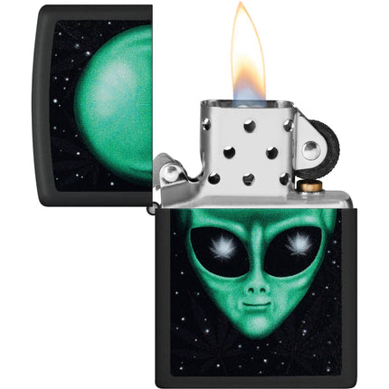 Zippo Lighter: Alien Leaf Design | 46708