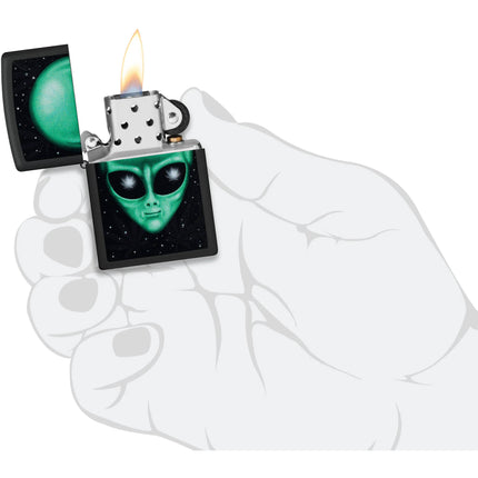 Zippo Lighter: Alien Leaf Design | 46708