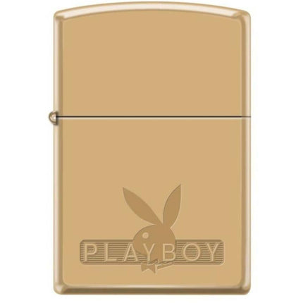 Zippo Lighter: Playboy Motif High Polish Brass Finish | 46731