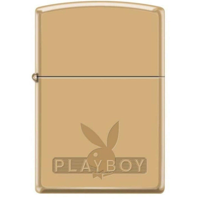 Zippo Lighter: Playboy Motif High Polish Brass Finish | 46731